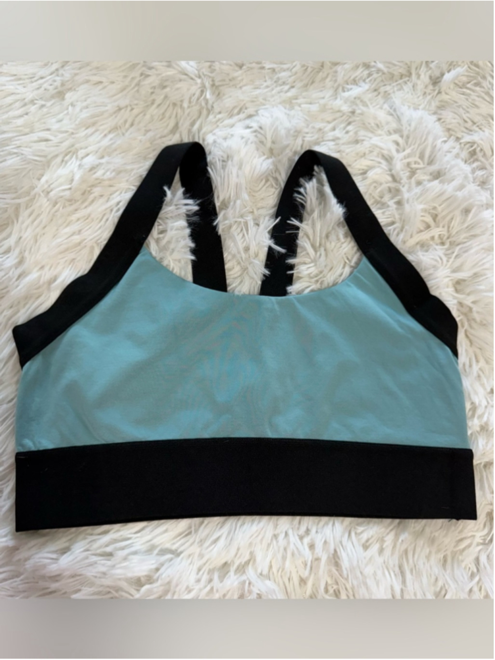 CALIA by Carrie Underwood teal Blue and Black Sports Bralette